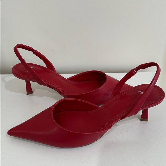 Mango Leather Slingback Heels - Picture 2 of 4